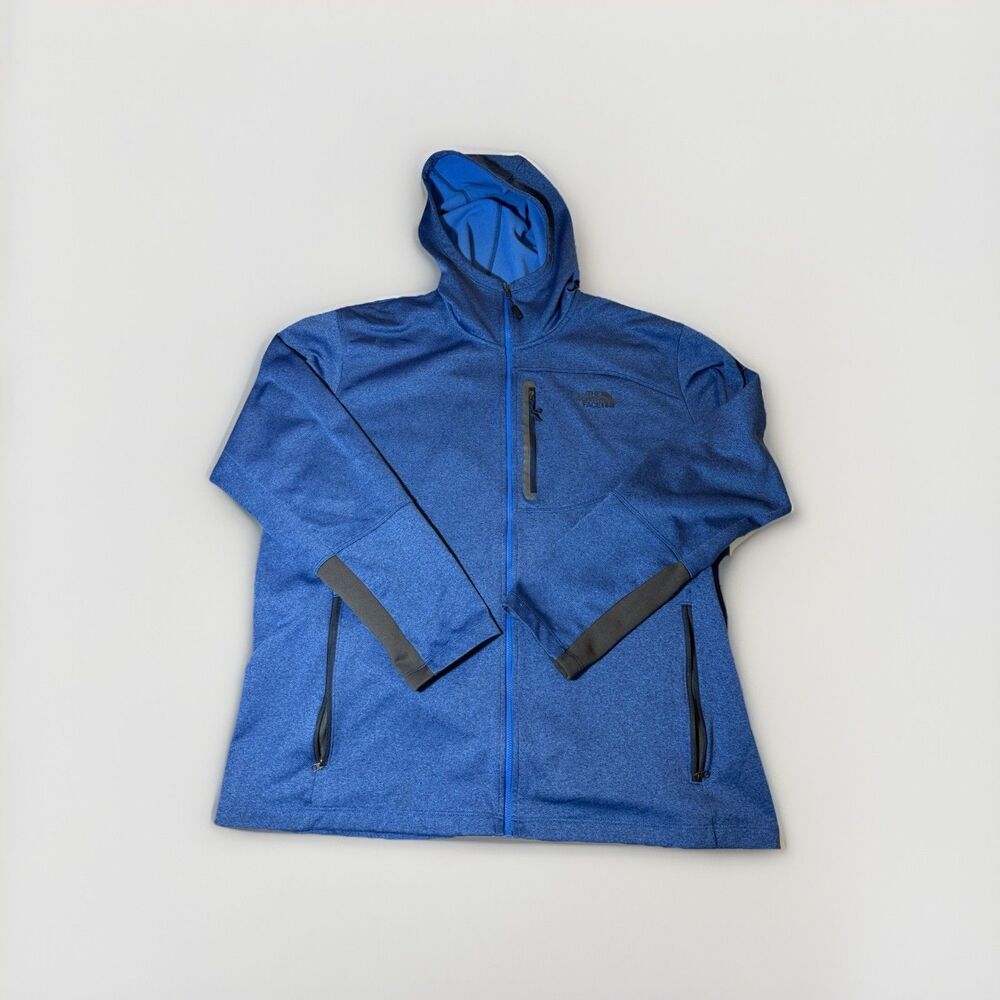 The North Face Canyonlands Men’s XXL Blue Full Zip Hooded Jacket Fleece